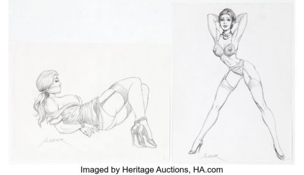 Alazar - Bondage Pin-Up Illustrations Original Art Group of 14 (c. 2000s). (Total: 14 Original Art) | Heritage