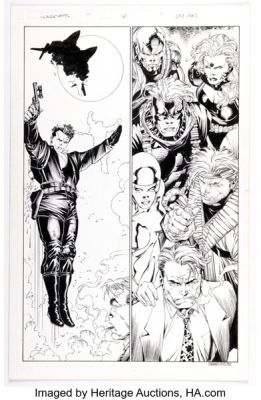 Travis Charest and Troy Hubbs WildC.A.T.s: Covert Action Teams #16 Story Page 22 Original Art (Image/Wildstorm, 1994). | Heritage