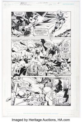 Rags Morales and John Dell Hawkman #24 Story Page 6 Original Art (DC, 2004). | Heritage