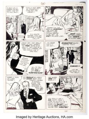 Stan Drake Pilote Mensuel Kelly Green Story Page Original Art (Dargaud, 1982).