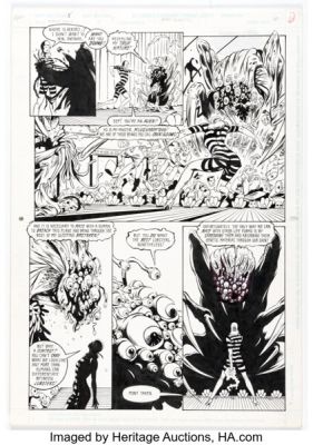 Scott Benefiel and Mike Sellers Justice League Quarterly #10 Fire and Ice Story Page 10 Original Art (DC, 1993).