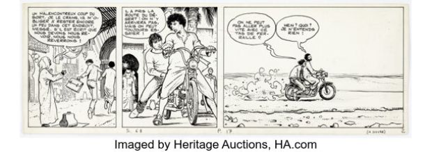 Milo Manara À Suivre #28 Giuseppe Bergman Story Page 17 Panels Original Art (Casterman, 1980). | Heritage