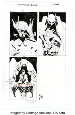 Guillem March Knight Terrors: Batman #1 Cover Roughs Original Art (DC, 2023).