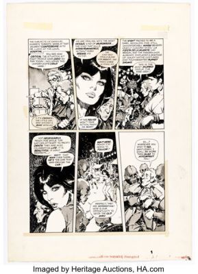 Jose "Pepe" Gonzalez Vampirella #44 Story Page 10 Original Art (Warren, 1975). | Heritage