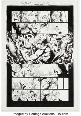 Joe Bennett and Jack Jadson Terror Titans #1 Story Page 11 Original Art (DC, 2009).