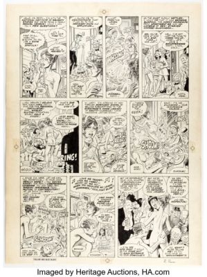 Ralph Reese - Comic Strip Parody Story Page Original Art (Twenty First Century, c. 1970s). | Heritage