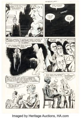 Bob Powell and Howard Nostrand Witches Tales #7 "League of the Damned" Story Page 3 Original Art (Harvey, 1952). | Heritage