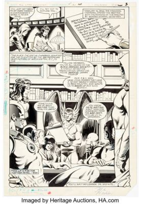 Mike Machlan and Sam de la Rosa All-Star Squadron #30 Story Page 3 Original Art (DC, 1984).