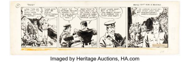 Milton Caniff Terry and the Pirates Daily Comic Strip Original Art dated 12-3-36 (Chicago Tribune-NY News Syndicate, 1936). | Heritage