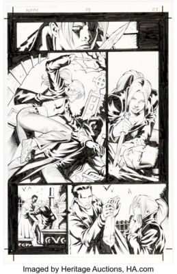 Joe Bennett and Rick Ketcham Buffy the Vampire Slayer #9 Angel Story Page 3 Original Art (Dark Horse, 1999).