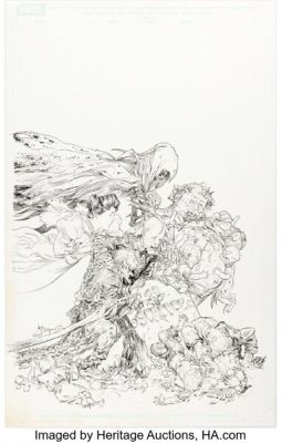 Michael Kaluta Marvel Zombie Christmas Carol #1 Cover Original Art (Marvel, 2011). | Heritage