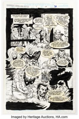 John Hixson and Scott Koblish Midnight Sons Unlimited #4 Story Page 24 Original Art (Marvel, 1994).