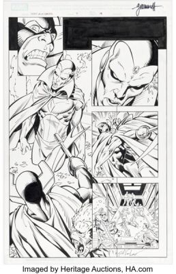 Tom Grummett, Cory Hamscher, and Terry Pallot Chaos War: Dead Avengers #3 Story Page 19 Original Art (Marvel, 2011).