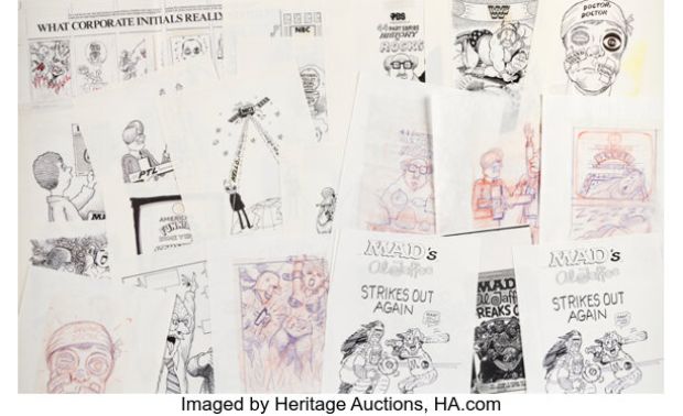 Al Jaffee MAD #297 "What Corporate Initials Really Stand For" Illustrations Original Art Group of 19 (EC, 1990). (Total: 19 Original Art) | Heritage