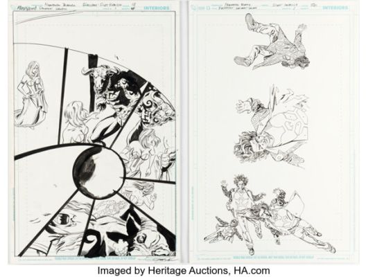 Fernando Blanco and Scott Koblish Flashpoint: Secret Seven Story Page Illustrations Original Art Group of 2 (DC, 2011). (Total: 2 Original Art)