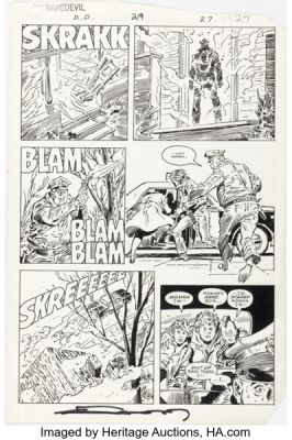 John Buscema and Gerry Talaoc Daredevil #219 Story Page 20 Original Art (Marvel, 1985). | Heritage