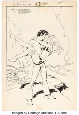 Nestor Redondo Young Romance #186 First Published Cover Original Art (DC, 1972). | Heritage