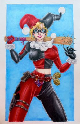Sophia Cox | Harley Quinn 11x17 original artwork | Raremarq (Buy It Now)