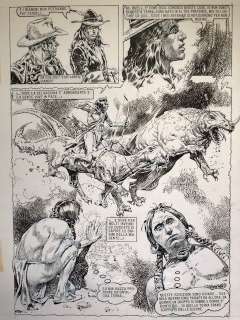 Serpieri  - Originele pagina (p.4) - L’ homme Medicine  - (1989) | Catawiki