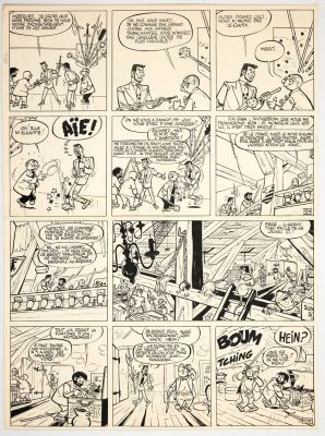 Will - Tif Et Tondu,... | WILL - Tif et Tondu, planche n°19 à l’encre de Chine... | Tessier Sarrou