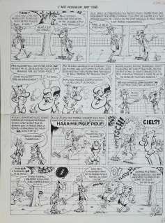 JACQUES DEVOS (1924-1992) ‘GENIAL OLIVIER’ CARTOON, GAG 76 FROM THE JOURNAL SPIROU, 41 X 32 CM | Goldfield