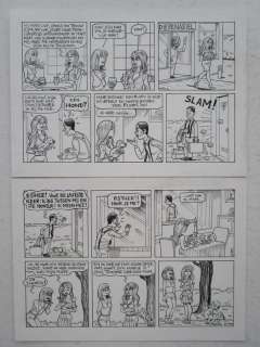 Kim Duchateau - originele gag (2x dubbele strook) - Esther Verkest - Loose page | Catawiki