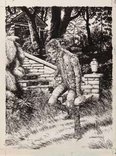 Bernie Wrightson signed original cover illustration for the Gardens of the Dead portfolio. | Profiles in History
