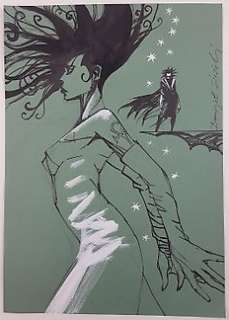 Danijel Zezelj - Original Illustration "Sandman & Death" - Signed - Loose page - First edition | Catawiki