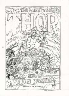 Tony Millionaire - thor- the mighty!! Splash page page 1
