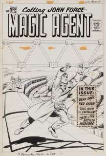 Kurt Schaffenberger original unused cover artwork for Magic Agent. | Profiles in History