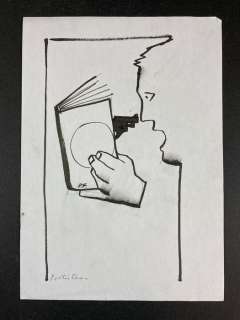 Ferenc Pinter - "Libro Giallo" preliminare per copertina - Loose page | Catawiki