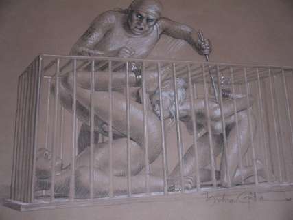 Erich von GÃ¶tha - Dessin original (publié) - Les carnets secrets de Janice - (1999) | Catawiki