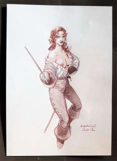 Marini, Enrico - Dessin original couleur - Le Scorpion - Anséa avec épée - (2012) | Catawiki