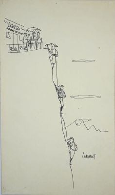 Cabaret. Sans Légendes. Quatre... | Lot 12 - CABARET. Sans légendes. Quatre dessins à l’encre noire... | Art Valorem