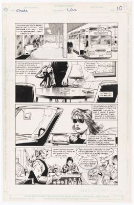 SHADE, THE CHANGING MAN VOL. 2 #1 JULY 1990 ORIGINAL ART PAGE BY CHRIS BACHALO. | Hake’s