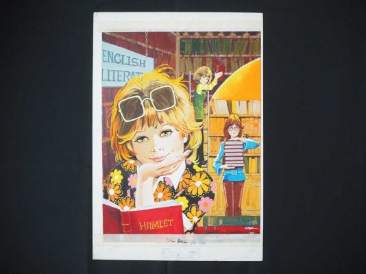 Lot 61 - PRINCESS TINA #1ST APRIL 1972 ORIGINAL PAINTED COVER ART (1972 - IPC)… | Excalibur Auctions