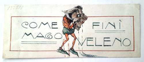 S. Canevari - Come FinÃ¬ Mago Veleno - Testatina originale - First edition - (1921) | Catawiki