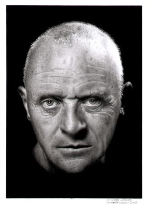 Giampaolo Casarini | Anthony Hopkins Pencil Portrait | Raremarq (Buy It Now)