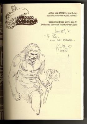 Tor Sketch by Joe Kubert in Abraham Stone Country Mouse, City Rat GN | eBay US (Buy It Now)