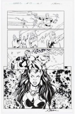 Blackfire Sergio Arino Scott Hanna R.E.B.E.L.S. 17 Page 11 Art (Starfire Sister) | eBay US (Buy It Now)