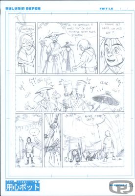 Sylvain Repos | Yojimbot, Volume 1, Storyboard Page 101 - Original Artwork by Sylvain Repos | Pulp’s Art