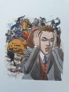 Juillard, André - Dessin original couleur - Couverture - Comme un feu de sarment - (1994) | Catawiki