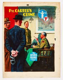Sexton Blake/Pte Carters Crime (John Creasey) original cover artwork… | Comic Book Auctions ltd