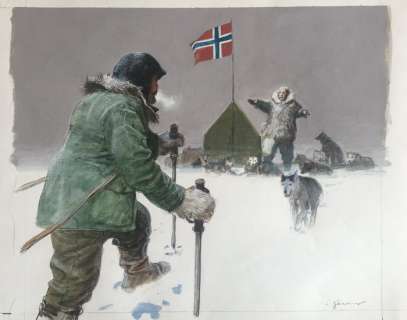 Aldo Di Gennaro Almanacco Avventura - illustrazione originale a tempera - Loose page - (2010) | Catawiki