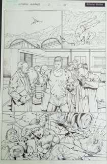 Ultimate avengers #2 pag 15 - Ultimate avengers #2 page 15 art Carlos Pacheco - Original | Catawiki