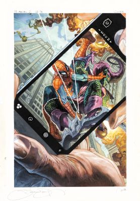 Venom #15 painted cover by Simone Bianchi (Marvels 25th anniversary)