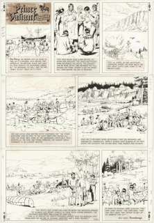 153: Hal Foster Prince Valiant 1966 original comic art | Russ Cochran