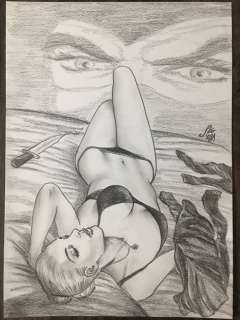 Diabolik - D. Statella - Illustrazione originale "Eva Kant" - Loose page | Catawiki