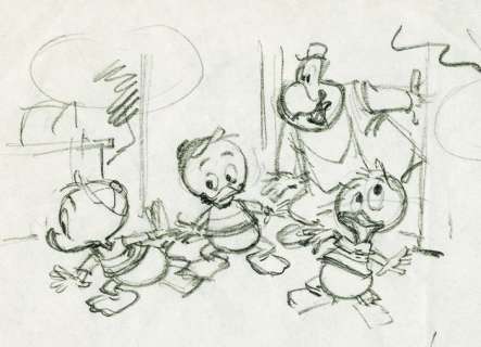 Mickey Magazine - Huit dessins originaux sur une feuille - Essais graphiques - - Loose page - First edition - (1960) | Catawiki