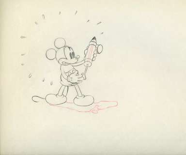 Walt Disney Studios - Original Animation Drawing - Mickey Mouse with Poison - "MickeyÂ´s Garden" - (1935) | Catawiki